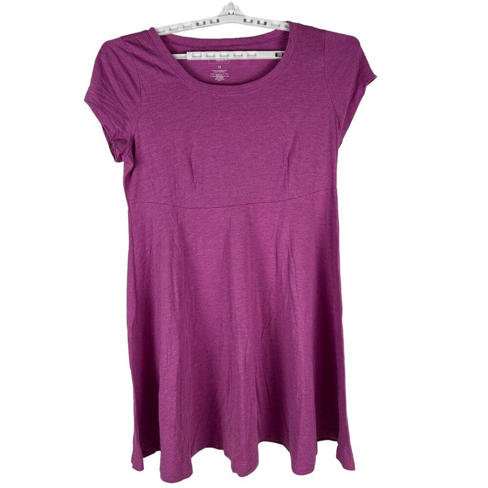 Sonoma Goods For Life Women's Purple Top Size 1X